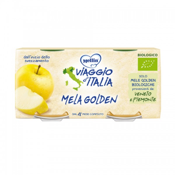 Mellin Omogeneizzato Frutta Mela - 2x100 GR